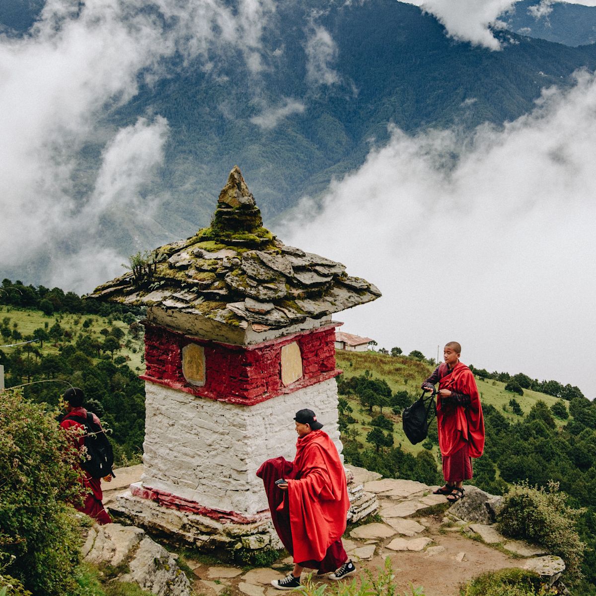 Bhutanese monks