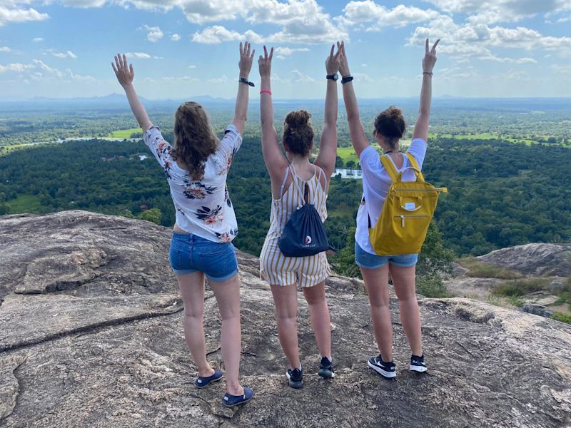 Friends at Sigiriya in Sri Lanka