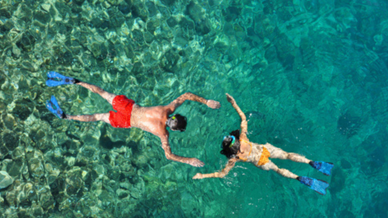 Swimming in Zanzibar