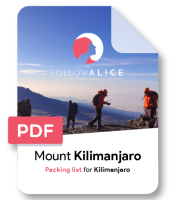 Kilimanjaro Packing list PDF icon