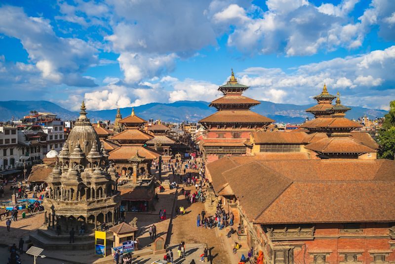 Scenery of Patan Durbar Square at Kathmandu, Nepal