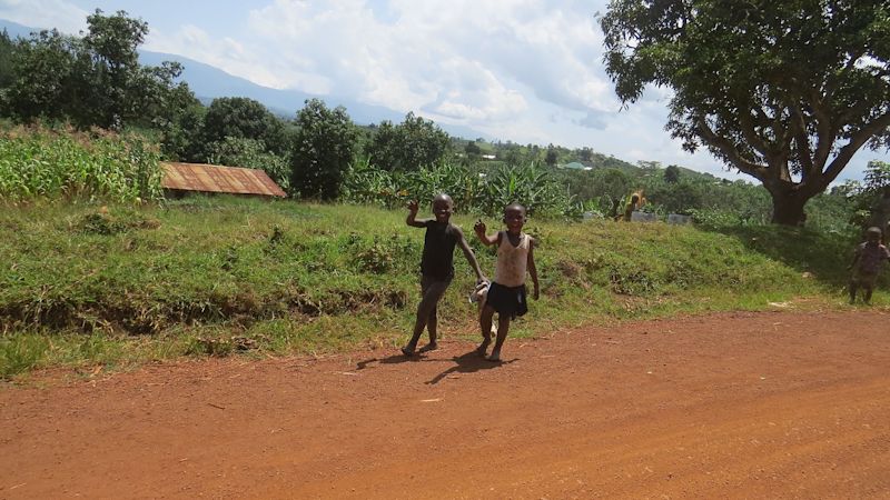 Happy children in Uganda