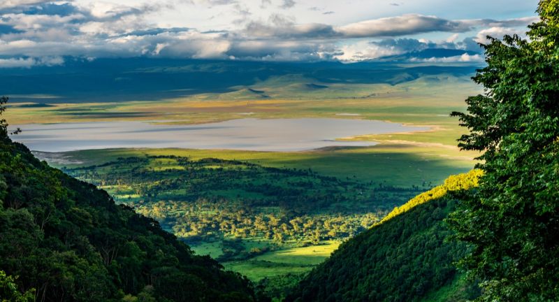 Ngorongoro Crater in wet season