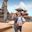 young couple at Durbar Sqaure in Patan city, Nepal