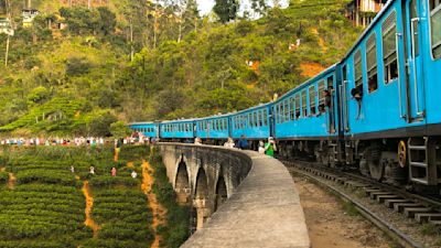 Blue train in Sri Lanka