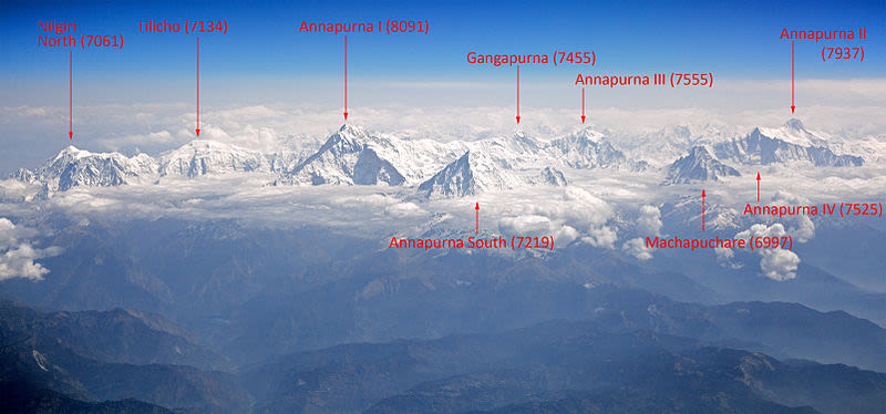 Peaks of Annapurna | Image by Solundir