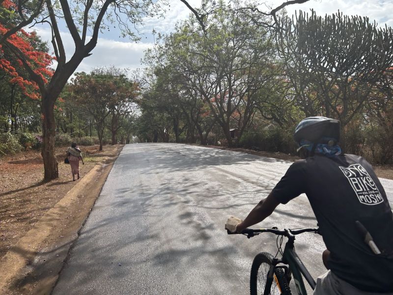 Romy. Bike cycle Moshi Tanzania