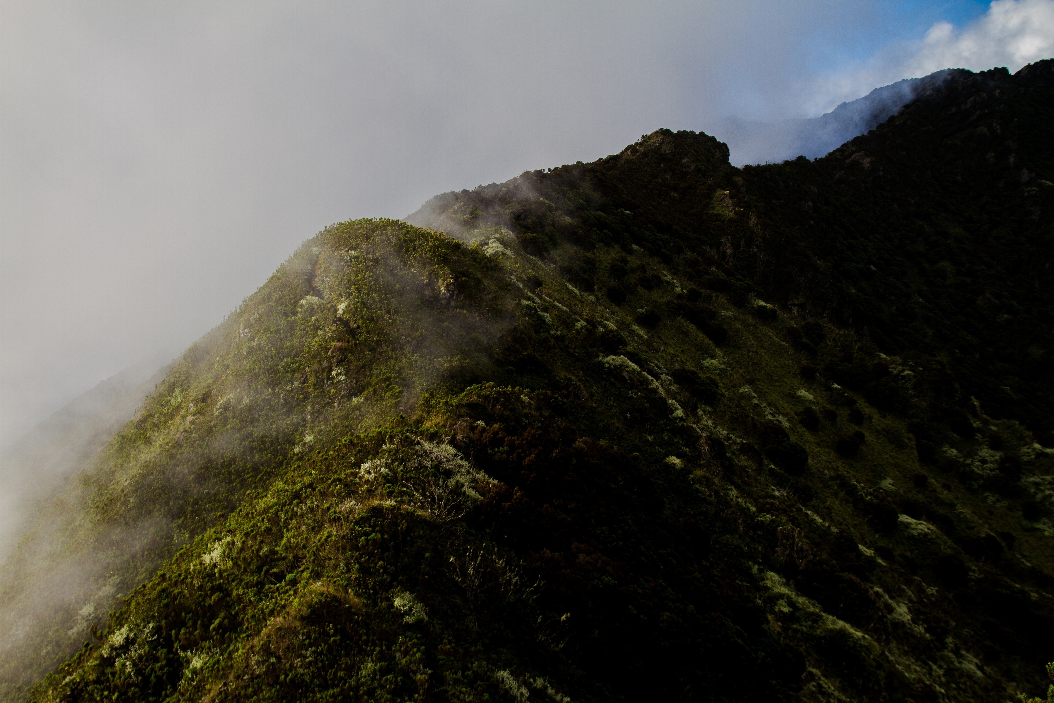 The pass you hike en route to the peak of Hanang, central Tanzania mountains