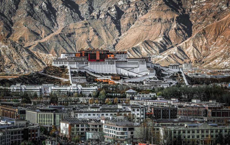 Lhasa and Potala Palace in Tibet
