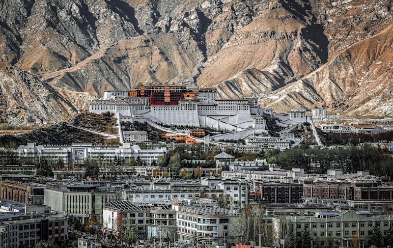 Lhasa and Potala Palace in Tibet