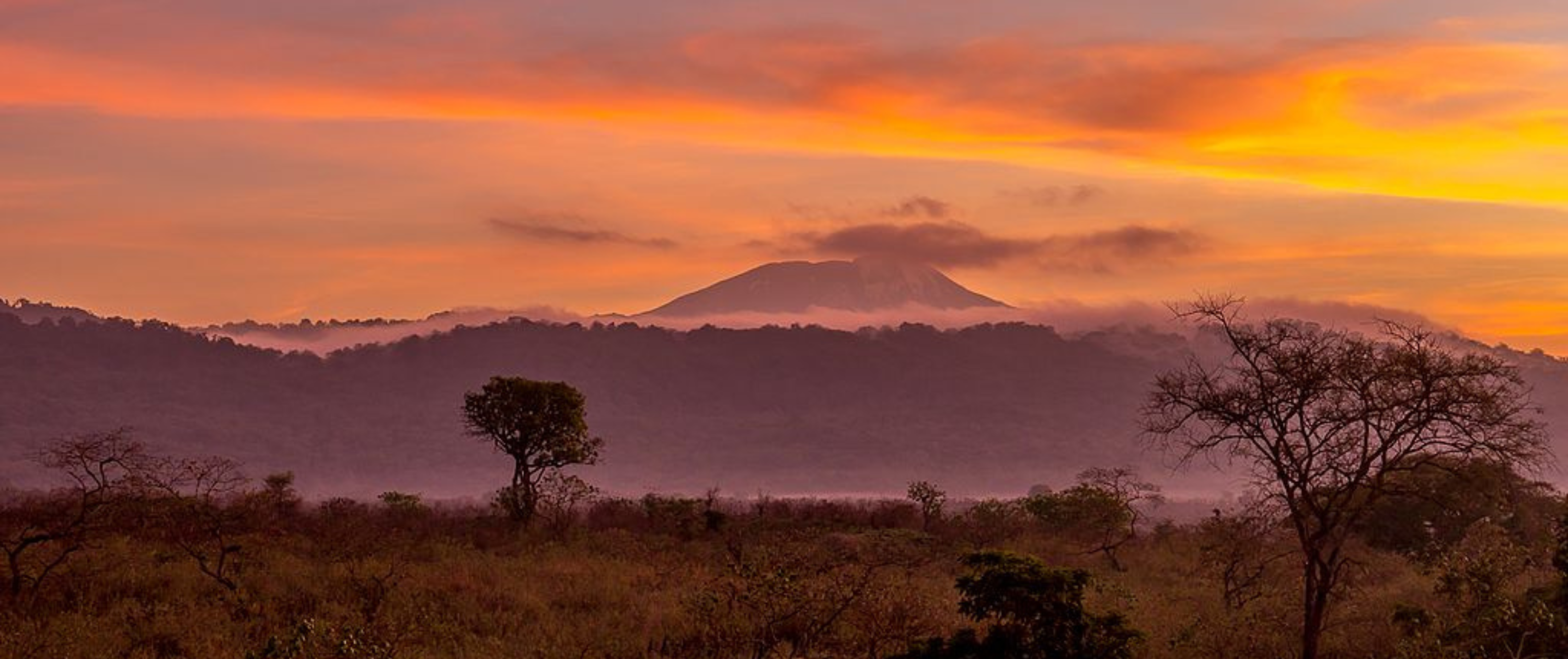Tanzania, Mount Meru sunrise