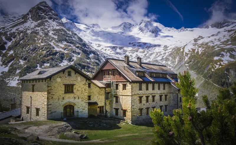 Trekking lodge on the Berlin High Trail, Tyrol, Austria