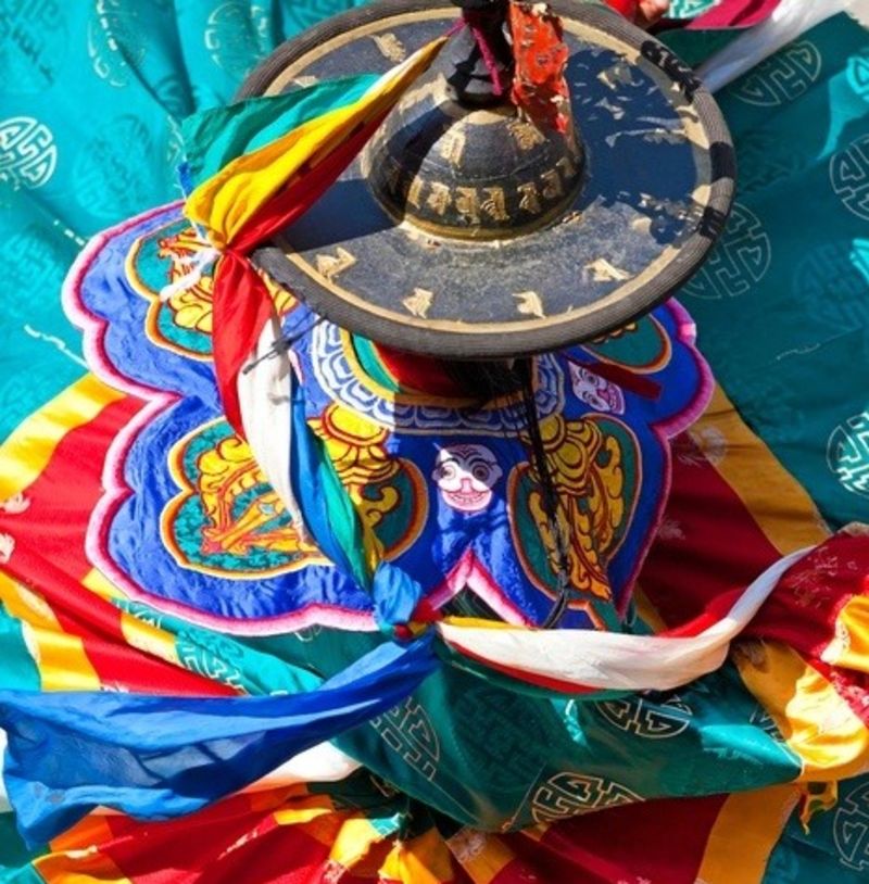 Dancer at Wangdue Phodrang Dzong for Wangdue Phodran Tshechu, Bhuntan festival