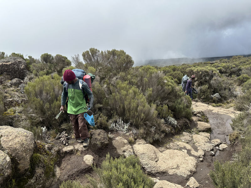 Kilimanjaro moorland litter pickup 2023