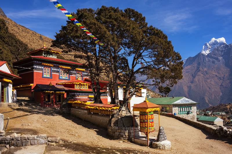 monastery in the village of Khumjung, in which stored a Yeti scalp