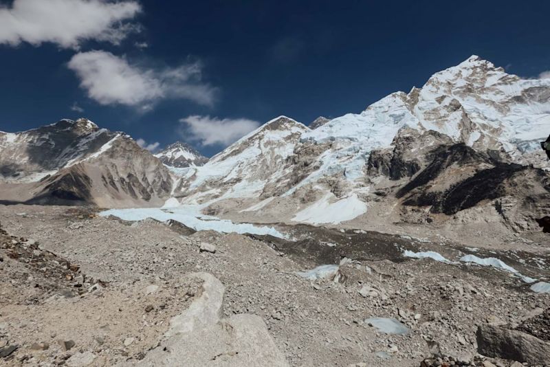 High altitude of the Annapurna mountains