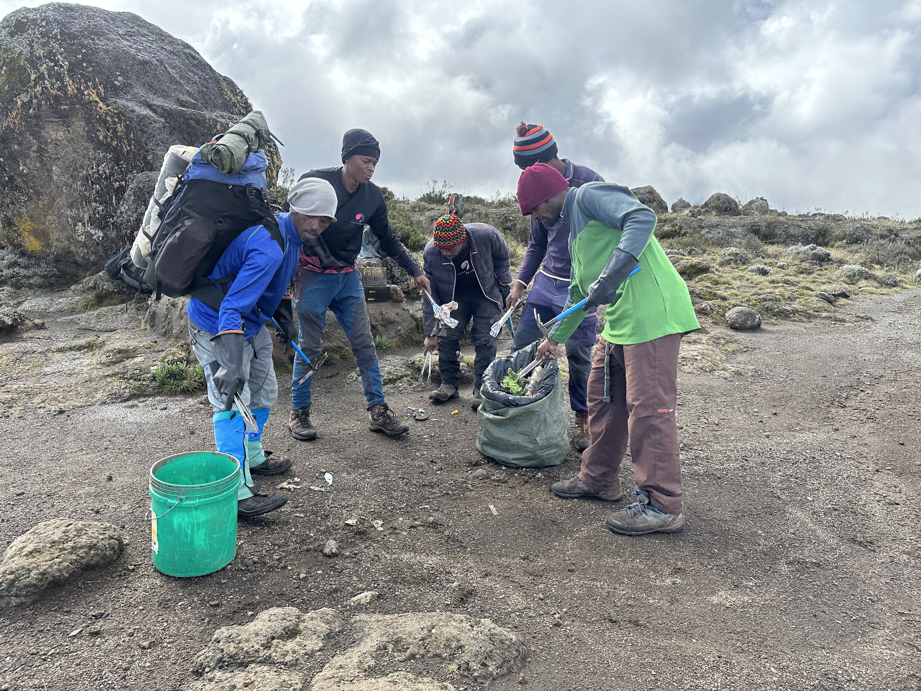 Cloudy clean up Kilimanjaro 2023