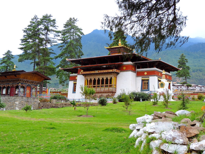 Pangri Zampa, Tibetan Buddhist dzong, Thimphu region, Bhutan