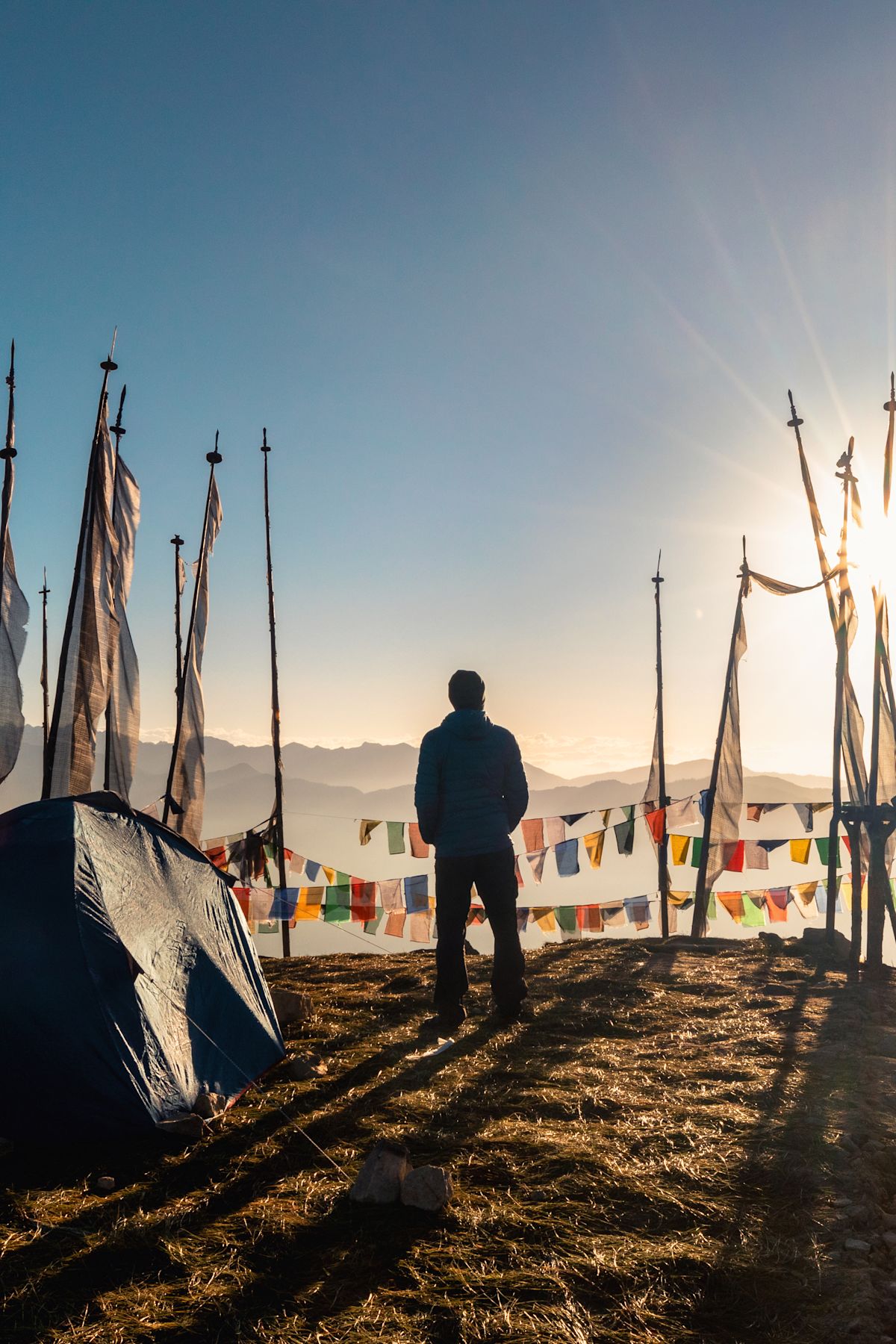 Witnessing sunrise at 4,000 meters at the highest pass of Bhutan, Chele La