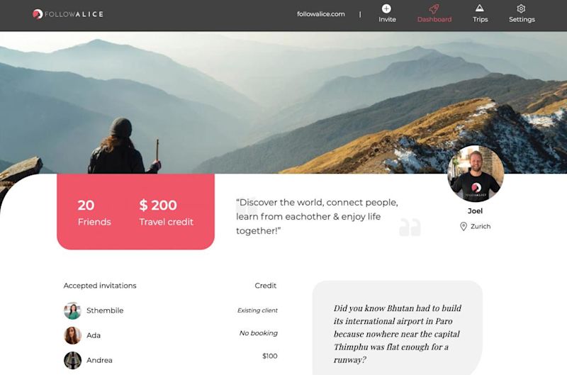 travel ambassador dashboard