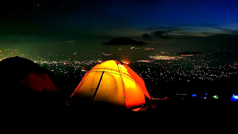 Campsite on Lemosho route