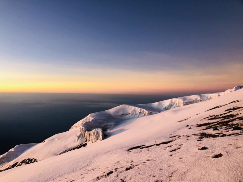 sunrise summit night Kilimanjaro