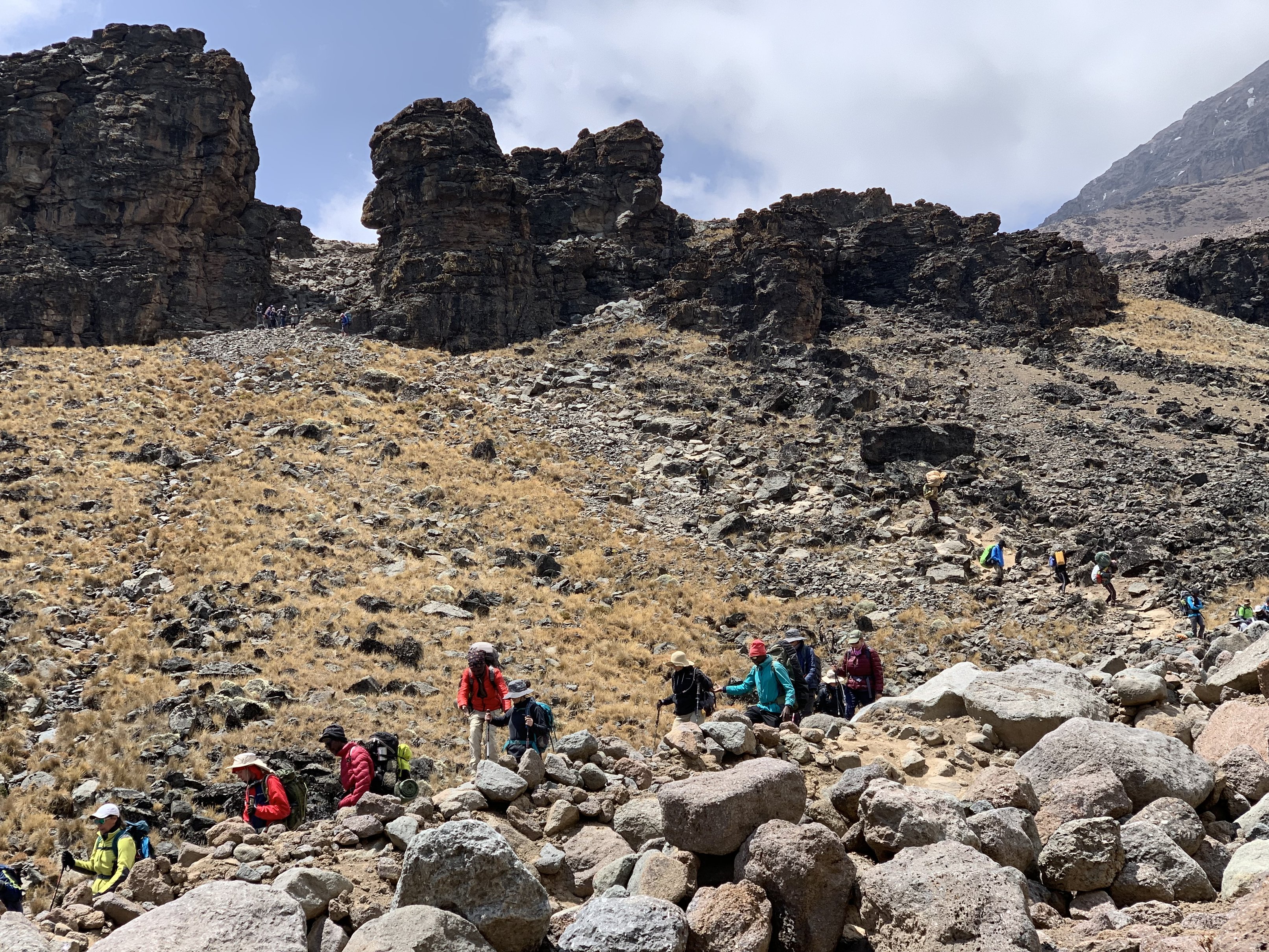 Descent to Barranco Camp, credit Jasmin Jefferies