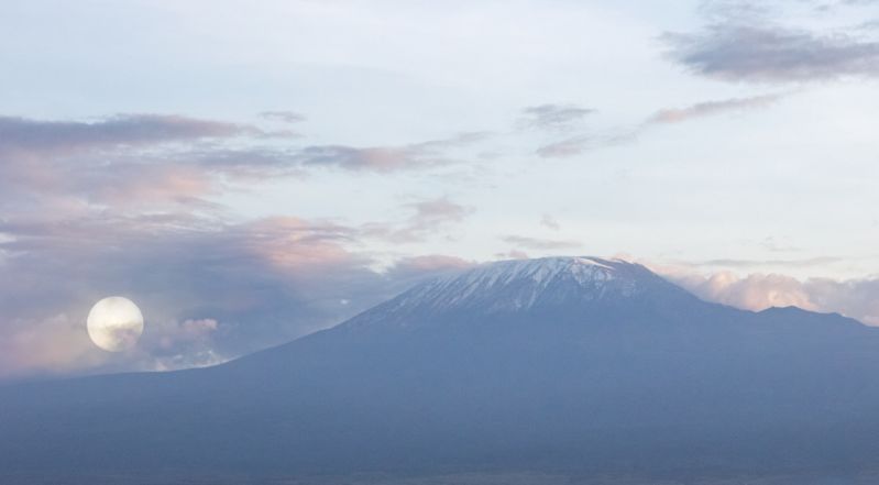 Kilimanjaro full moon