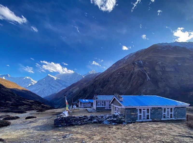 remote village in Nepal Himalayas