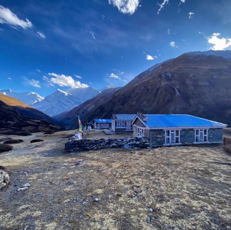 remote village in Nepal Himalayas