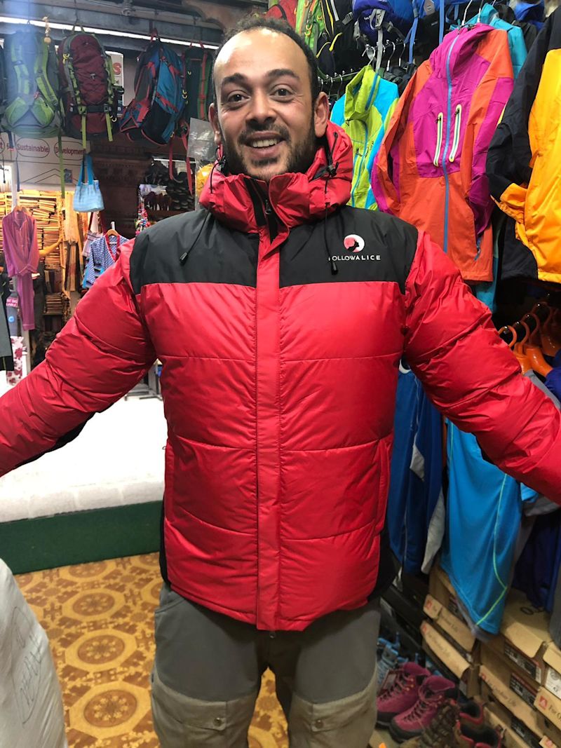 Sal in Follow Alice down jacket