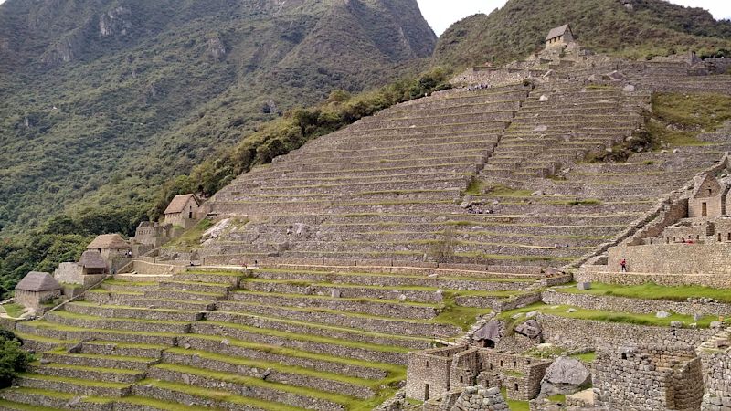 Steep terraces of Machu Picchu