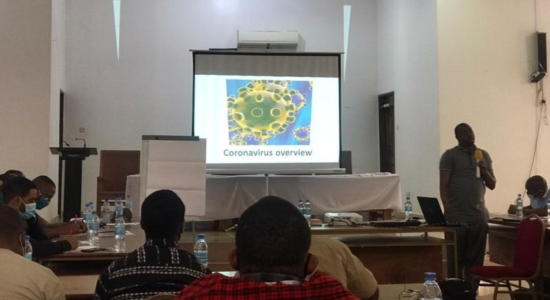 Follow Alice and other trek guides at a specialised coronavirus prevention training course
