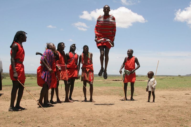 Maasai jumping dance Tanzania African safari