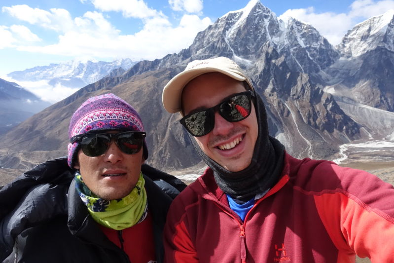 Marco and EBC trek guide selfie