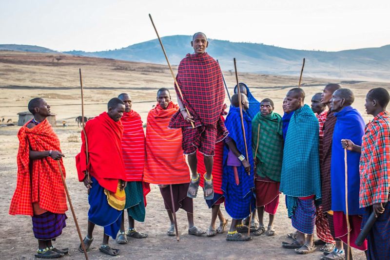 Maasai jumping dance Tanzania