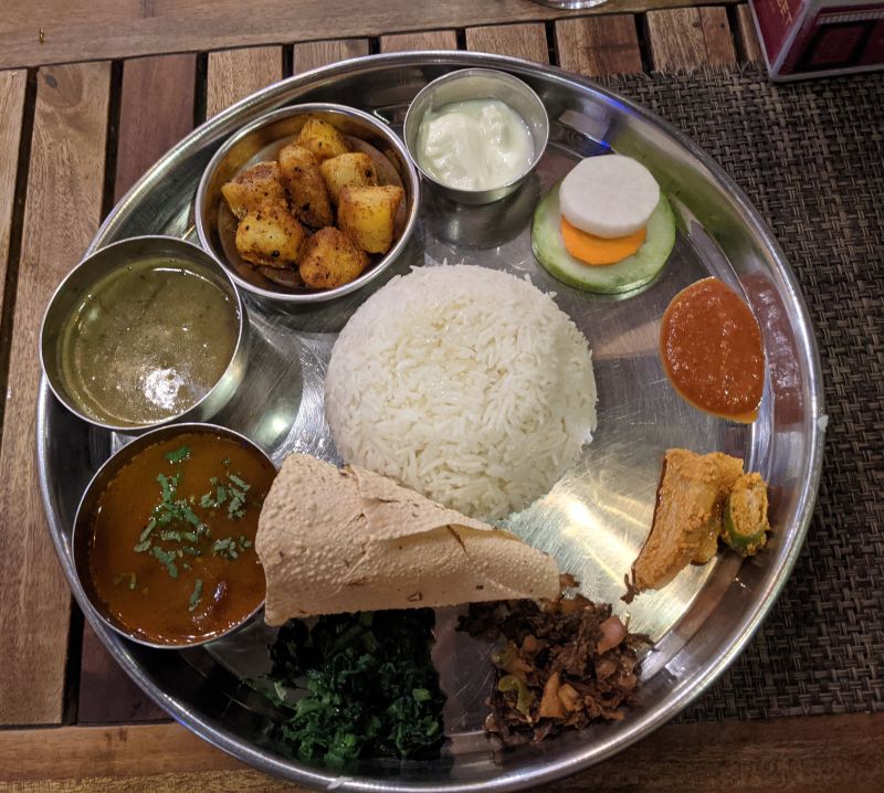 Kathmandu meal food Nepal