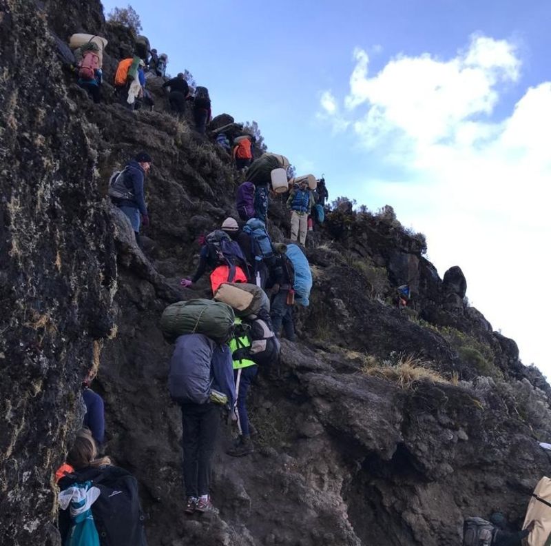 Barranco wall on Kilimanjaro