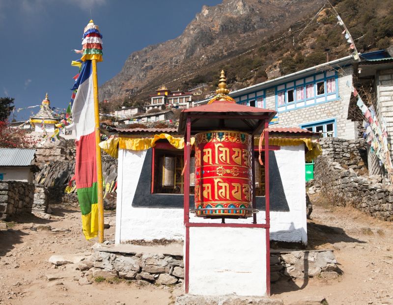 Thamo Gompa, Tamichho valley, Sagarmatha, Khumbu, Nepal trekking