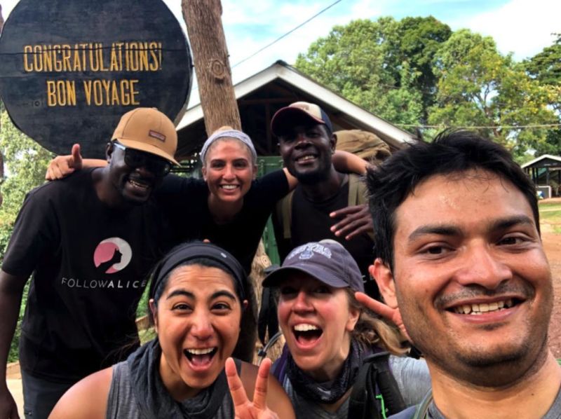 Group shot Kilimanjaro