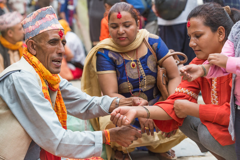 Kathmandu devotees celebrating Janai Purnima in 2018