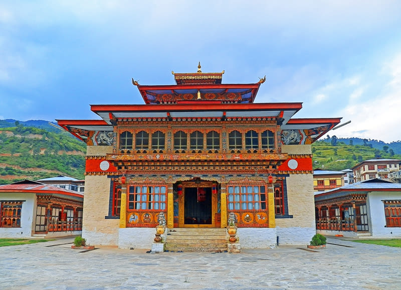 A Bhutanese Buddhist Monastery in Paro, Bhutan