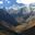 Pur. Himalayan valley in northern Bhutan on the Laya Trek