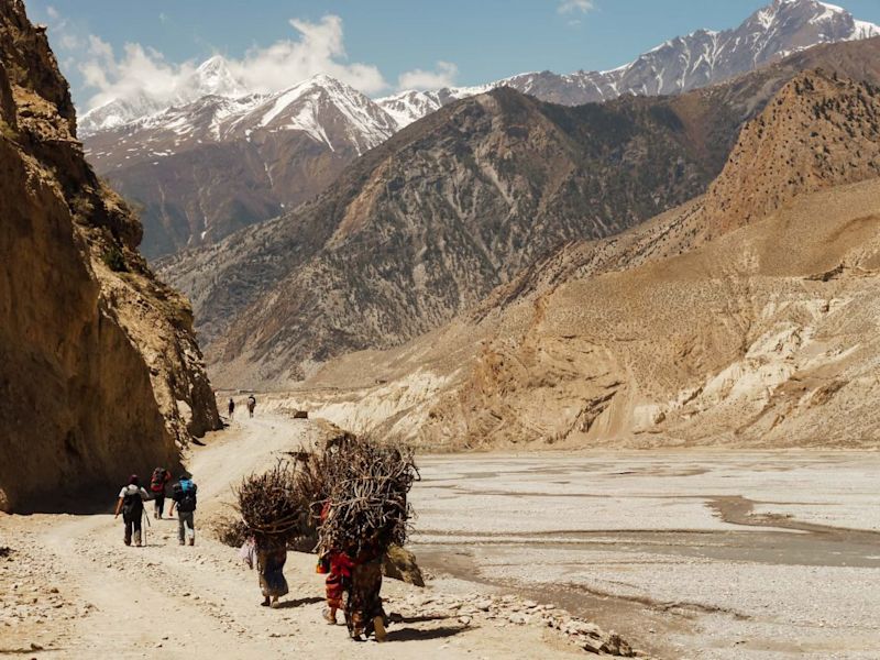 Annapurna mountains locals