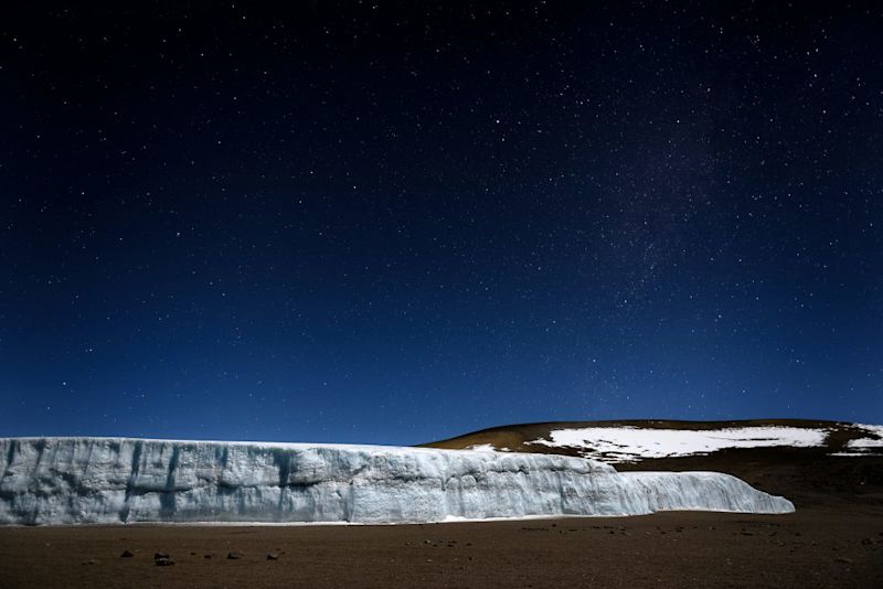 Kilimanjaro summit glacier