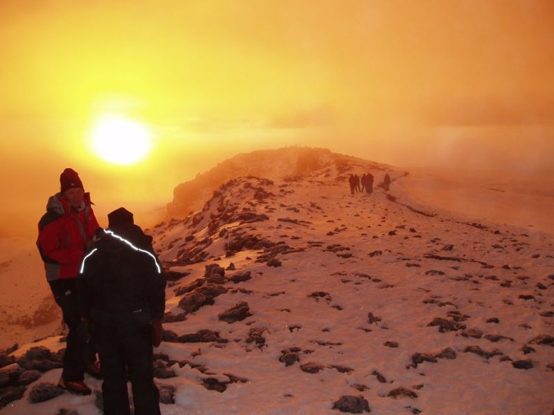 Kilimanjaro summit sunrise