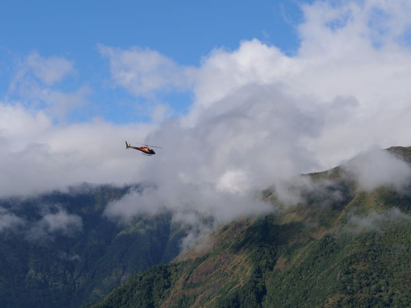 EBC trek Nepal helicopter