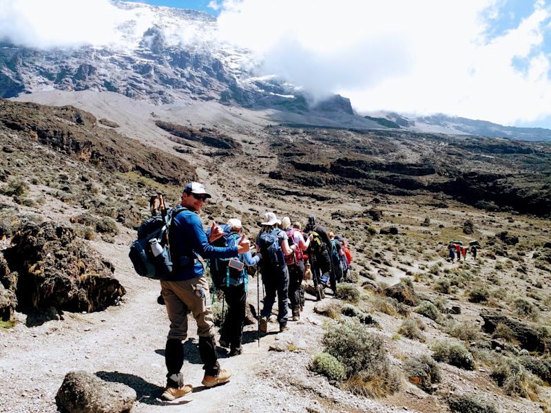 Lucy group Kilimanjaro 7-day Lemosho route