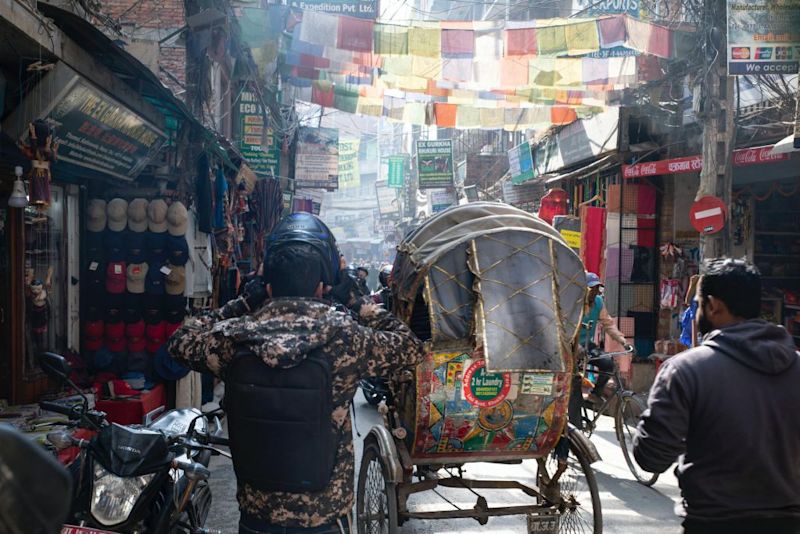 Thamel street scene, Nepal