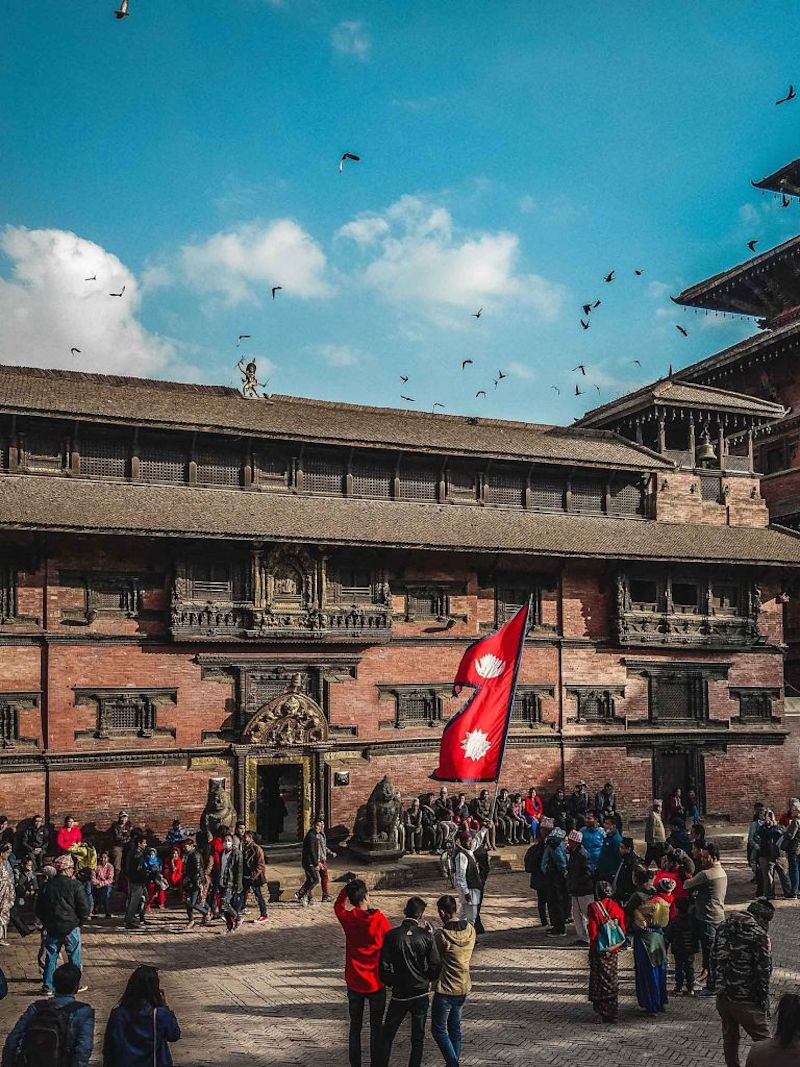 Nepal-flag-in-kathmandu